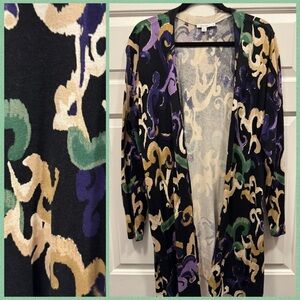 Chico’s 4 🫐 Patterned Open Front Cardigan